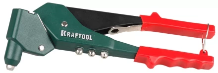 Заклепочник поворотный 360°, KRAFTOOL &quot;RX-7&quot; 31176, для заклёпок d=2,4-4,8 мм - алюминий и сталь, d=2,4-4,0 - нерж сталь, литой корпус 31176 купить в Перми