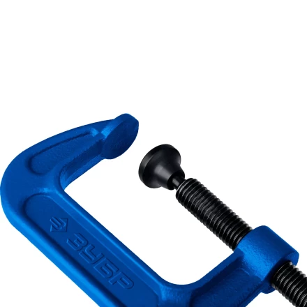 ЗУБР ПCС-50, 50 мм, чугунная струбцина тип С (G-образная), Профессионал (32245-050) купить в Перми