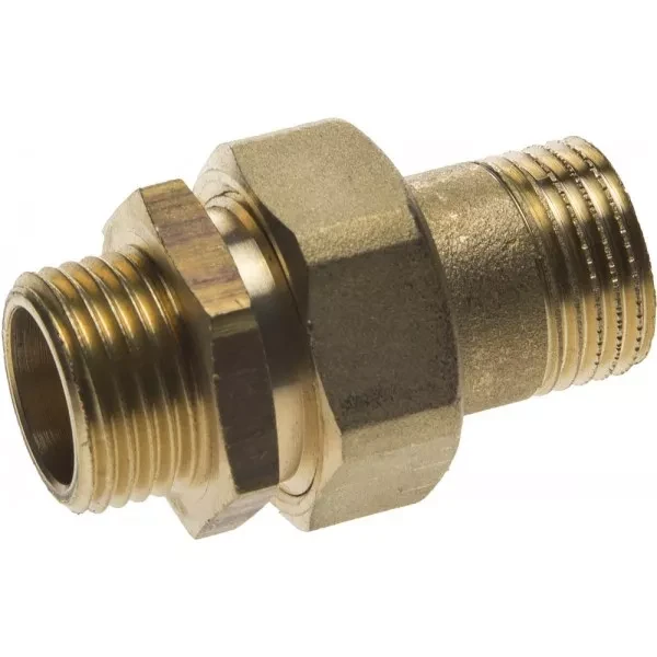 Соединитель GENERAL FITTINGS прямой с накидной гайкой, латунь, ш/ш, 1/2" 51037-S/S-1/2 купить в Перми