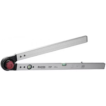 Уровень KRAFTOOL алюминиевый угловой, 1-270 градусов, 600 / 1400мм 34727-140 купить в Перми