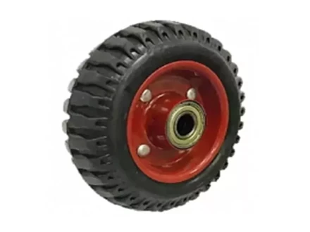 Колесо литое резиновое 200 мм PF200 с протектором и кронштейном 1031463 купить в Перми