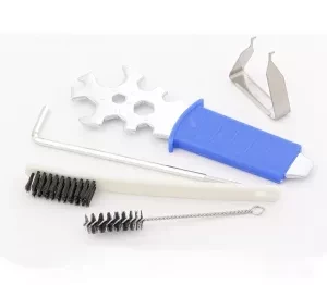 Пневматический краскопульт AG 901 LVMP профессиональный, гравитационного  типа, сопла 1,3 и 1,1 мм Stels 57365 купить в Перми