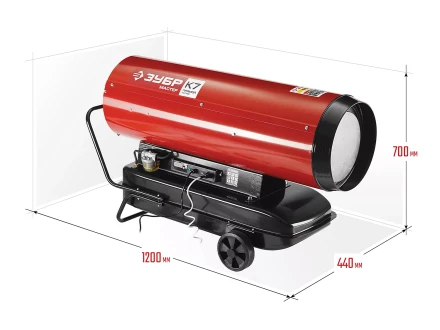 Пушка дизельная прямого нагрева дисплей К7 ДП-К7-65000-Д серия МАСТЕР купить в Перми