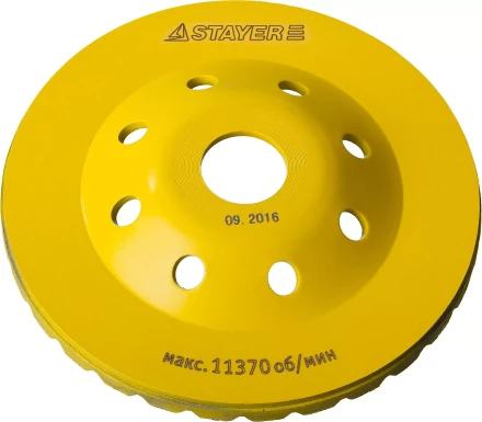 Чашка STAYER &quot;PROFESSIONAL&quot; алмазная сегментированная, высота 22,2мм, 125мм 33380-125 купить в Перми