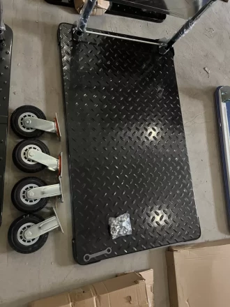 Тележка платформенная 950 кг TOR PH950 (1100х780) со складной ручкой (резиновые колеса 150 мм) 1024687 купить в Перми