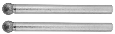 ЗУБР 2 шт, 4.0 x 3.2 x 38 мм, набор алмазных мини-шарошек (35922) купить в Перми