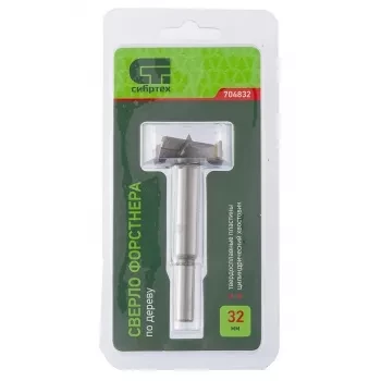 Сверло Форстнера по дереву 32 мм цилиндрический хвостовик СИБРТЕХ 704832 купить в Перми