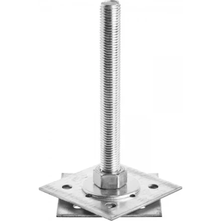 Анкер ЗУБР &quot;МАСТЕР&quot; регулируемый по высоте, 100х200х100мм, М20, 1шт 310265-100-20 купить в Перми