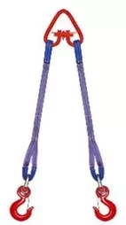 Строп текстильный двухветвевой 2СТ 2 т L=3 м РА 80 мм Звено РТ-3 купить в Перми