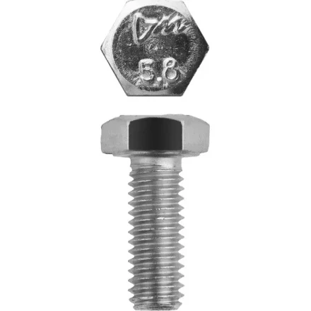 Болт ЗУБР &quot;МАСТЕР&quot; с шестигранной головкой, ГОСТ 7798-70, класс прочности 5.8, оцинкованный, M6x16мм, 5кг 303080-06-016 купить в Перми