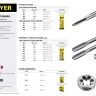 Метчик STAYER "MASTER" одинарный, для сквозных отверстий, сталь 9ХС, М8х1,25 28020-08-1.25 купить в Перми