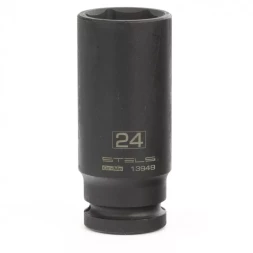 Головка ударная удлиненная шестигранная 24 мм 1/2" CrMo Stels 13949