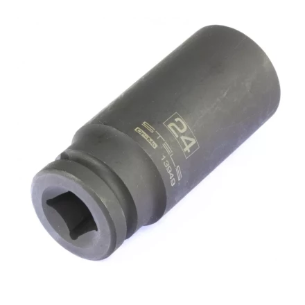 Головка ударная удлиненная шестигранная 24 мм 1/2&quot; CrMo Stels 13949 купить в Перми