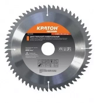 Диск пильный по дереву Кратон PROFESSIONAL O450 х 50 х 3,8 мм 40Т 1 06 03 024 купить в Перми