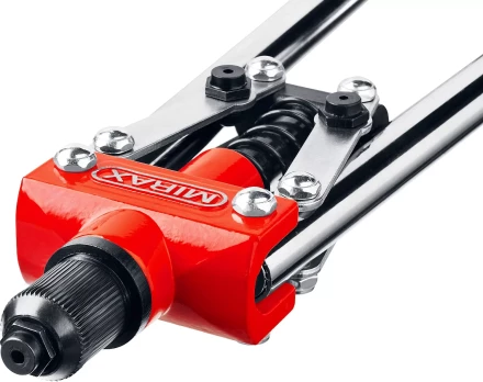 Заклепочник двуручный, MIRAX 31034, для заклёпок d=3,2 / 4,0 / 4,8 мм из алюминия и стали, литой корпус 31034_z01 купить в Перми