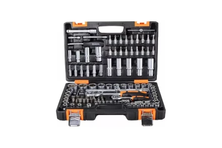 Набор инструментов, 1/2&quot;, 1/4&quot;, CrV, в кейсе 108 предметов Вихрь 73/6/7/8 купить в Перми