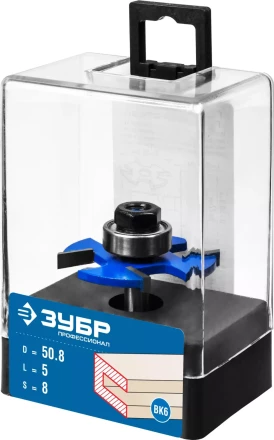 ЗУБР 50.8 x 5 мм, хвостовик 8 мм, фреза горизонтально-пазовая, Профессионал (28757-50.8-5) купить в Перми