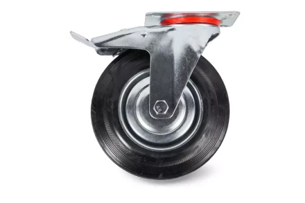 Колесо поворотное резина SCb 55 125 мм с тормозом (F) 1001718 купить в Перми