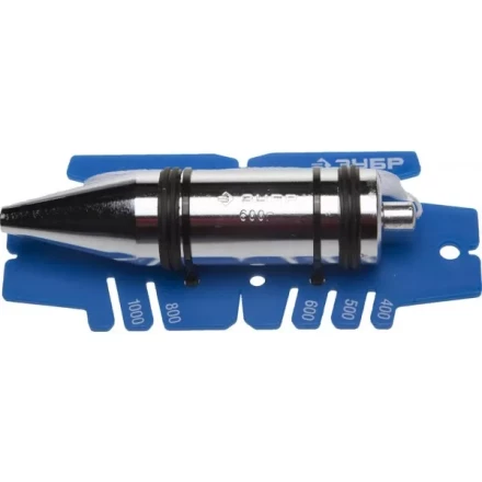 Отвес ЗУБР &quot;ЭКСПЕРТ&quot; строительный со шнуром и безопасным наконечником, 800г 06347-80_z01 купить в Перми