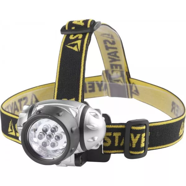 Фонарь STAYER "STANDARD" налобный светодиодный, 7LED, 3 режима, 3ААА 56572 купить в Перми