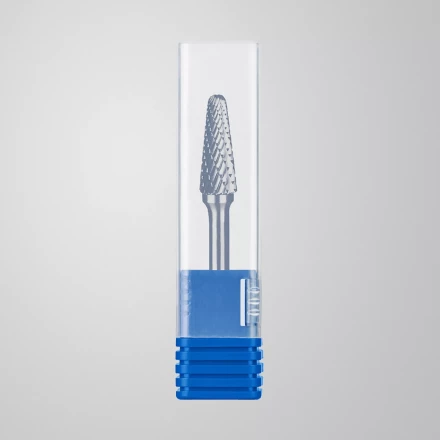 Зубр Твердосплавная борфреза L - конус с закругленным углом 28°, 10 х 25 мм, радиус 2.2 мм (28810-10-25) купить в Перми