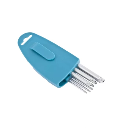 Набор ключей имбусовых TORX-TT T10-T50 удлиненные S2 сатинированные 9 шт Gross 16407 купить в Перми