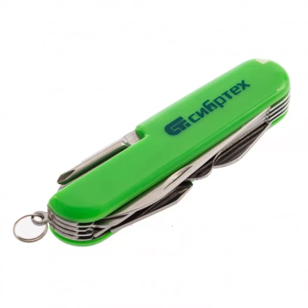 Нож многофункциональный компактный размер 15 функций 90 мм Сибртех 17626 купить в Перми