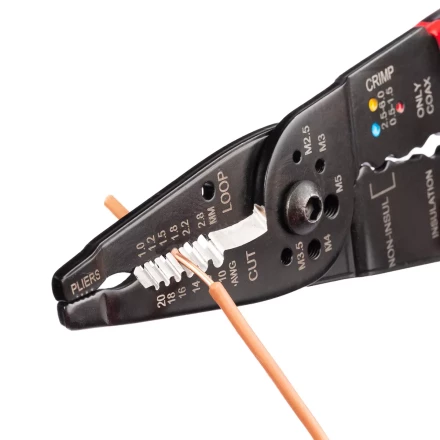 Многофункциональный стриппер КВТ WS-01F для снятия изоляции с проводов 0.5–4.0 мм (101541) купить в Перми