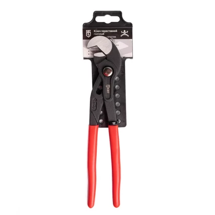 Ключ переставной гаечный КВТ «Попугай» 250 мм с кнопочной самофиксацией (101545) купить в Перми