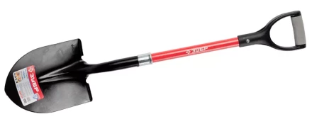 Лопата ЗУБР &quot;МАСТЕР&quot; САДОВОД штыковая, фиберглассовый черенок, пластиковая рукоятка, 295x215x1000мм 39547_z01 купить в Перми