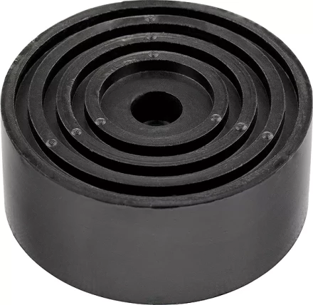 Резиновая опора для подкатного домкрата универсальная с увеличенной высотой 105x45 мм MATRIX Россия 50902 купить в Перми