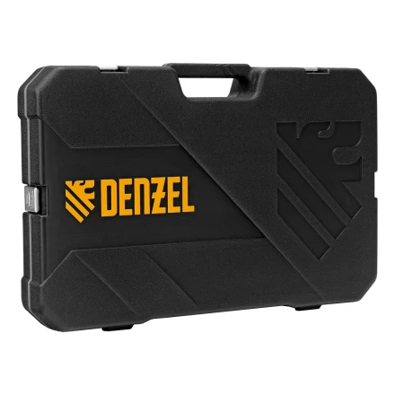 Набор инструментов, 1/2&quot;, 1/4&quot;, 3/8&quot;, CrV, S2, пластиковый кейс, 144 предмета// Denzel 15805 купить в Перми