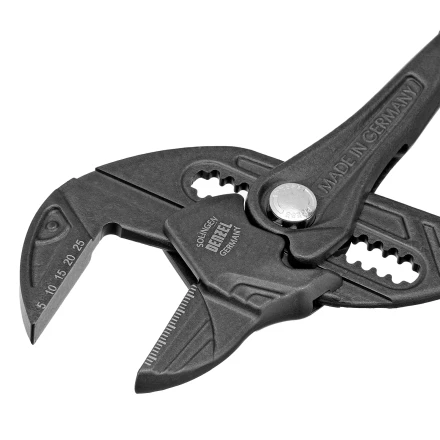 Клещи переставные Denzel 17910, кнопочный механизм, обливные рукоятки, сантехнические, 250 мм купить в Перми