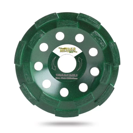 Двурядная алмазная шлифовальная чашка MESSER-DIY по бетону и граниту купить в Перми