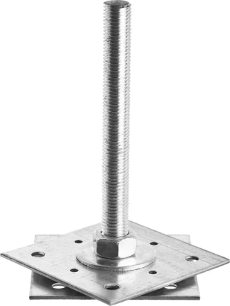 Анкер ЗУБР &quot;МАСТЕР&quot; регулируемый по высоте, 120х200х120мм, М20, 1шт 310265-120-20 купить в Перми