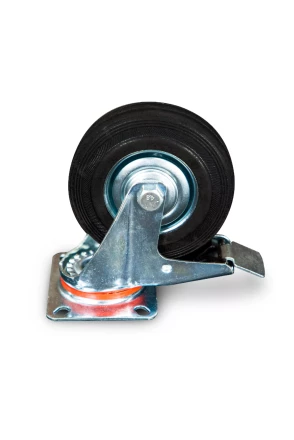 Колесо поворотное резина SCb 55 125 мм с тормозом (N) 1024167 купить в Перми