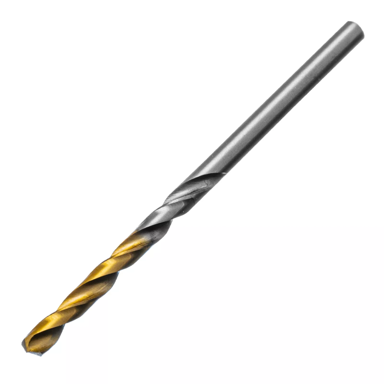 Сверло спиральное по металлу 3,5 x 70 мм, Р6М5, Golden Tip , 2шт. Denzel 718227 купить в Перми