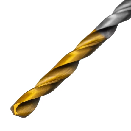 Сверло спиральное по металлу 3,5 x 70 мм, Р6М5, Golden Tip , 2шт. Denzel 718227 купить в Перми