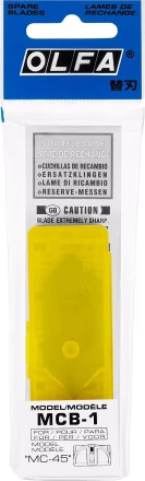 Лезвия OLFA для ножа MC-45/2B, 20(14)х49х0,3мм, 5шт OL-MCB-1 купить в Перми