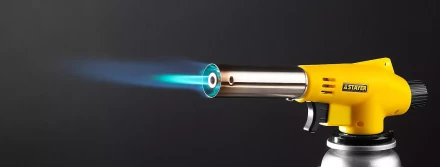 Газовая горелка &quot;MaxTerm&quot; на баллон, STAYER &quot;MASTER&quot; 55584, с пьезоподжигом, регулировка пламени, цанговое соединение, 1300С 55584 купить в Перми