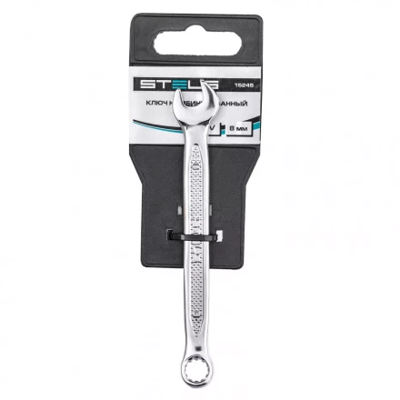 Ключ комбинированный 8 мм CrV антислип Stels 15245 купить в Перми