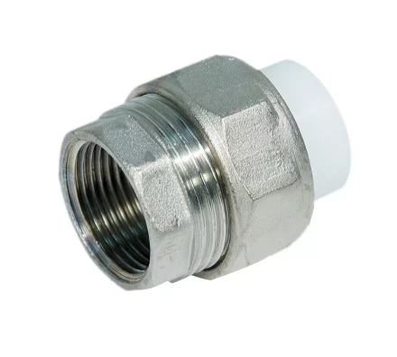 Муфта разъемная PP-R ВР 20мм х 3/4 бел. (20/160) 45291 купить в Перми