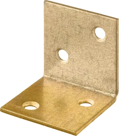 ЗУБР УМШ-2.0, 25 x 25 x 25 x 2 мм, желтый цинк, широкий мебельный уголок (31033-25) купить в Перми