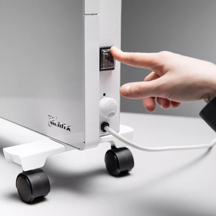 Конвектор электрический КМ-1500.2, 230 В, 1500 Вт, X-образный нагреватель, колеса, термостат // MTX 98125 купить в Перми