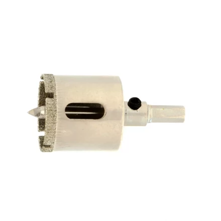 Сверло по керамической плитке и стеклу Сибртех, 30 х 55 мм, шестигранный хвостовик, с центрующим сверлом, 72716 купить в Перми