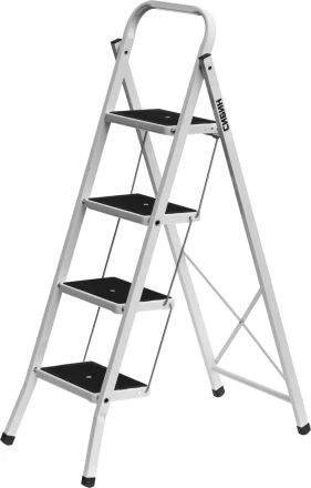 Лестница-стремянка СИБИН стальная c широкими ступенями, 4 ступени 38807-04 купить в Перми