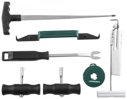 Комплект для демонтажа лобовых стекол 7 предметов  AB010002  Jonnesway 47652 купить в Перми