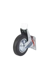 Колесо поворотное резина SCb 63 160 мм с тормозом (F) 1001719