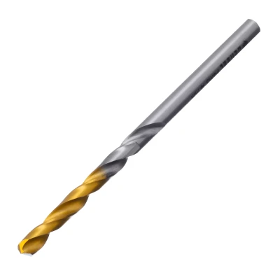 Сверло спиральное по металлу Denzel 4 x 75 мм, Р6М5, Golden Tip, 718229
