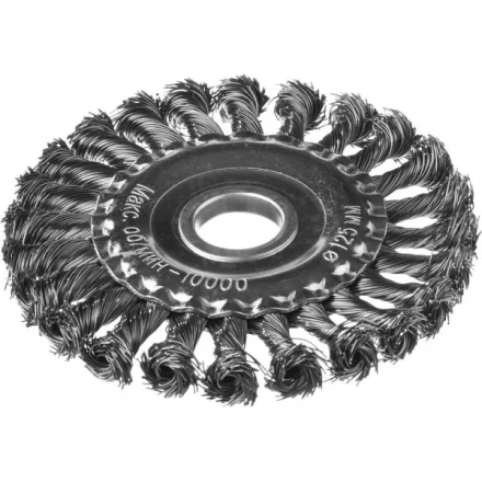 DEXX. Щетка дисковая для УШМ, жгутированная стальная проволока 0,5мм, 125ммх22мм 35100-125 купить в Перми